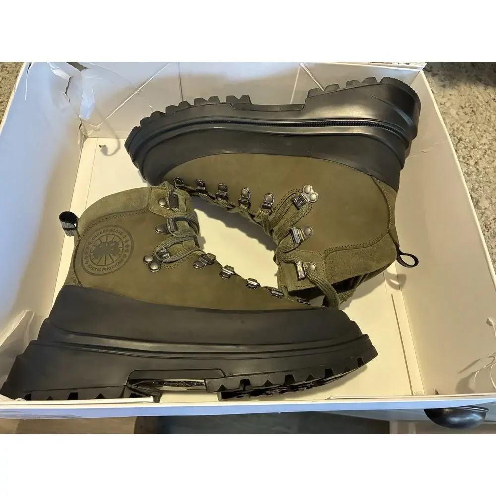 Canada Goose Journey Hiking Snow Boots Olive Men’s Size 7 EU 39 Brand New
